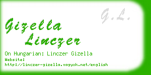 gizella linczer business card